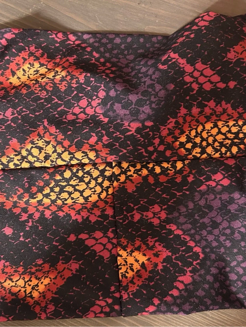 REVOLVE Black Snake-Print Knotted Headband with Pink & Orange Accents
